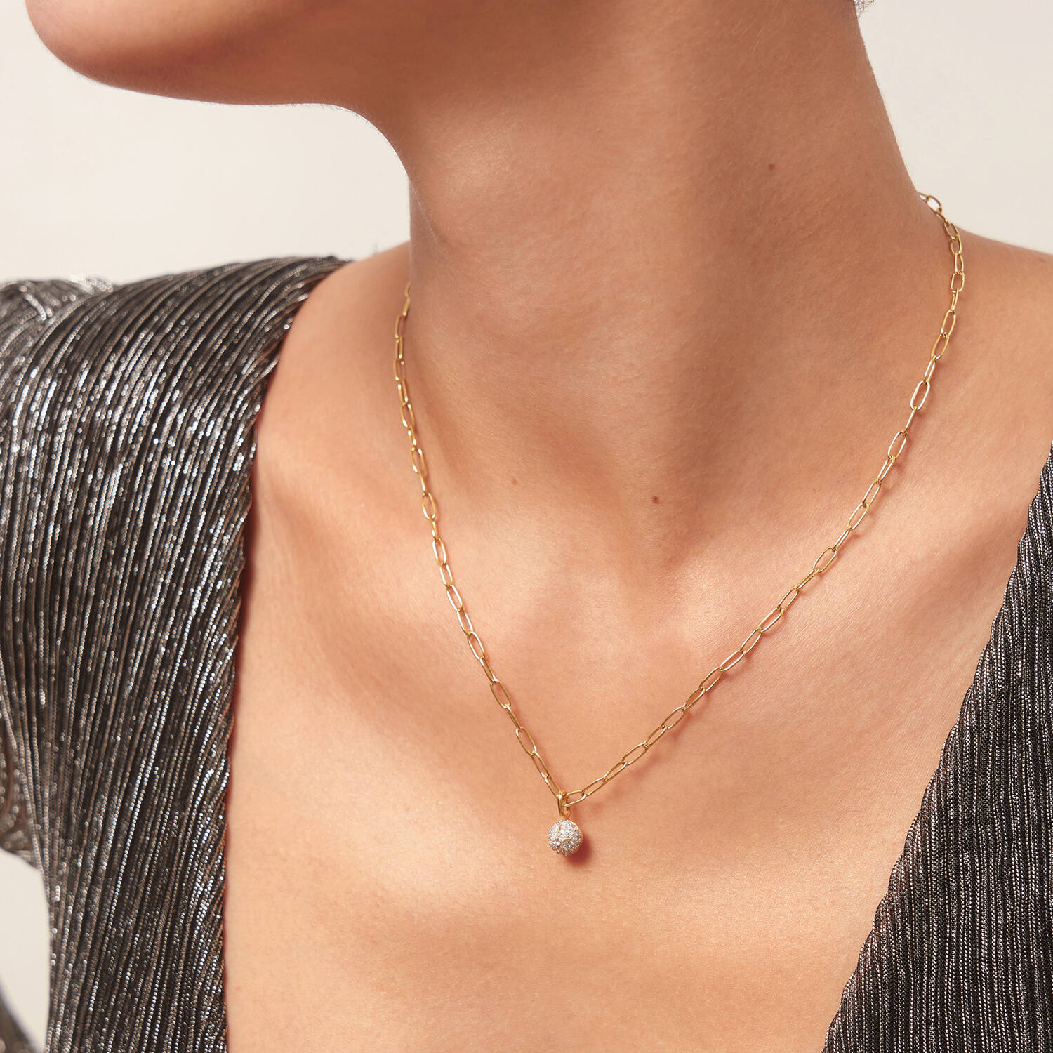  Pop Charms - Hangers - Zilver / 14kt GP - Zirkonia - 1cm